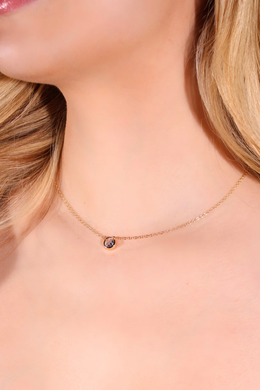 Collar mini diamante