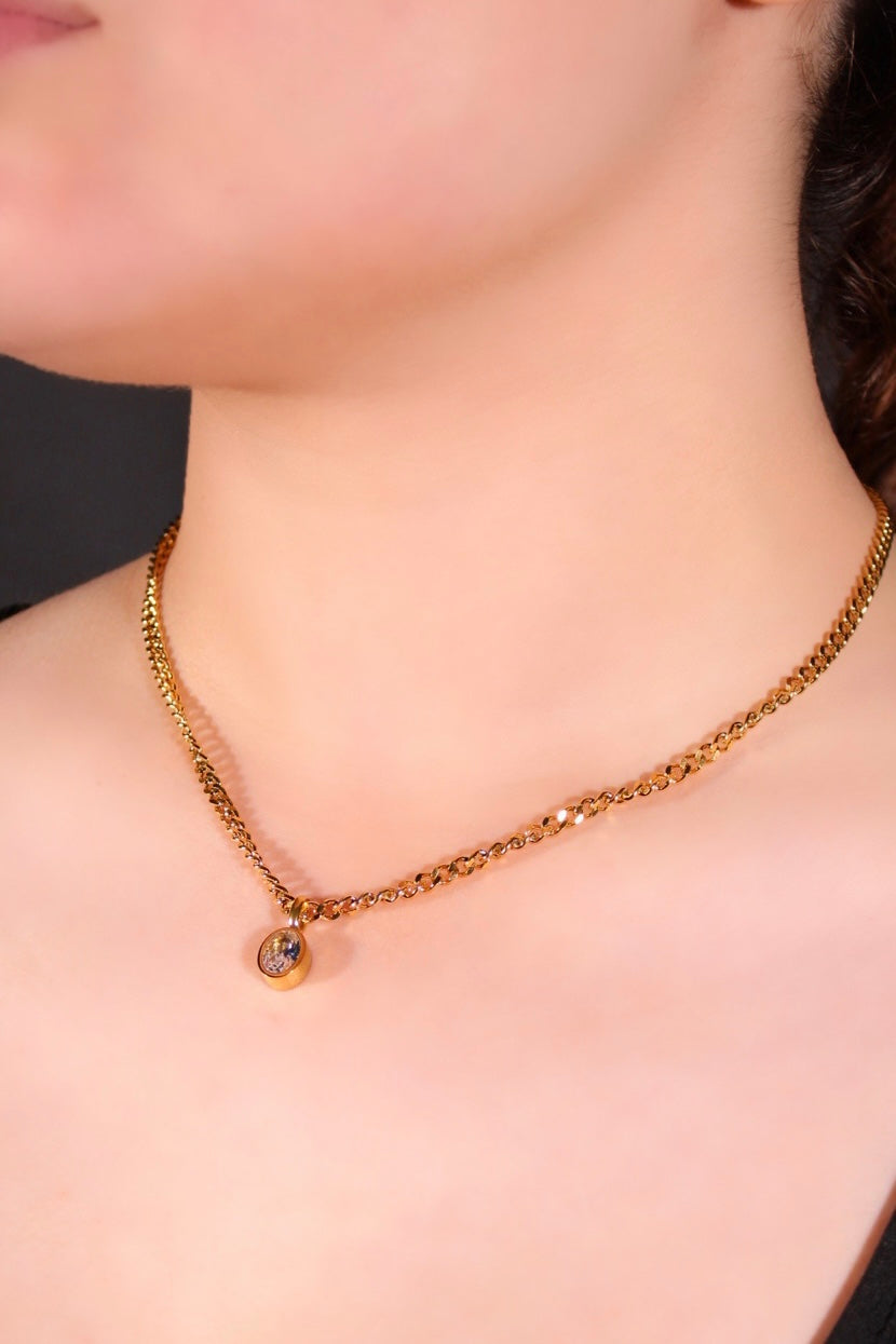 Collar diamante brillante