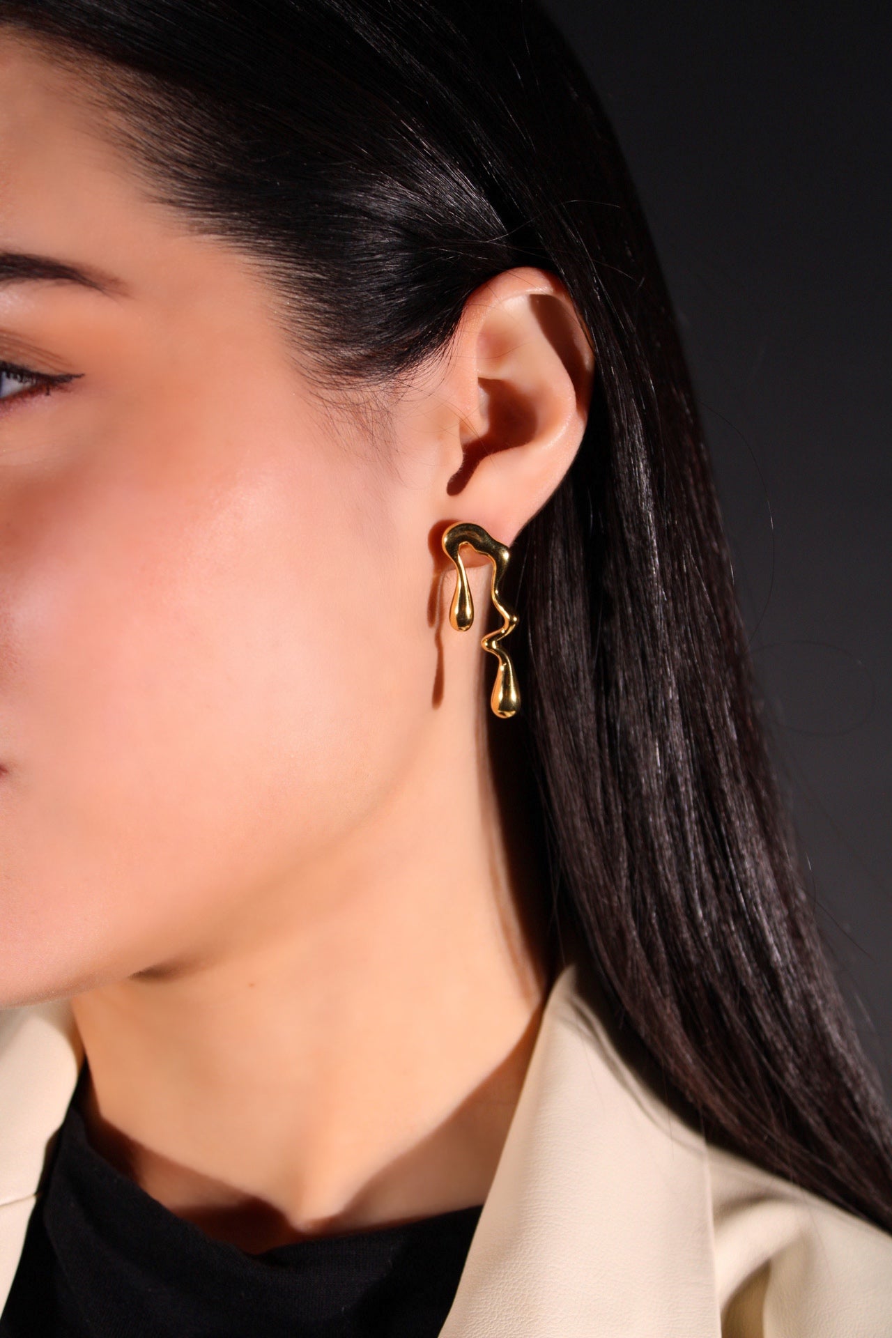 Aretes de caida en gota