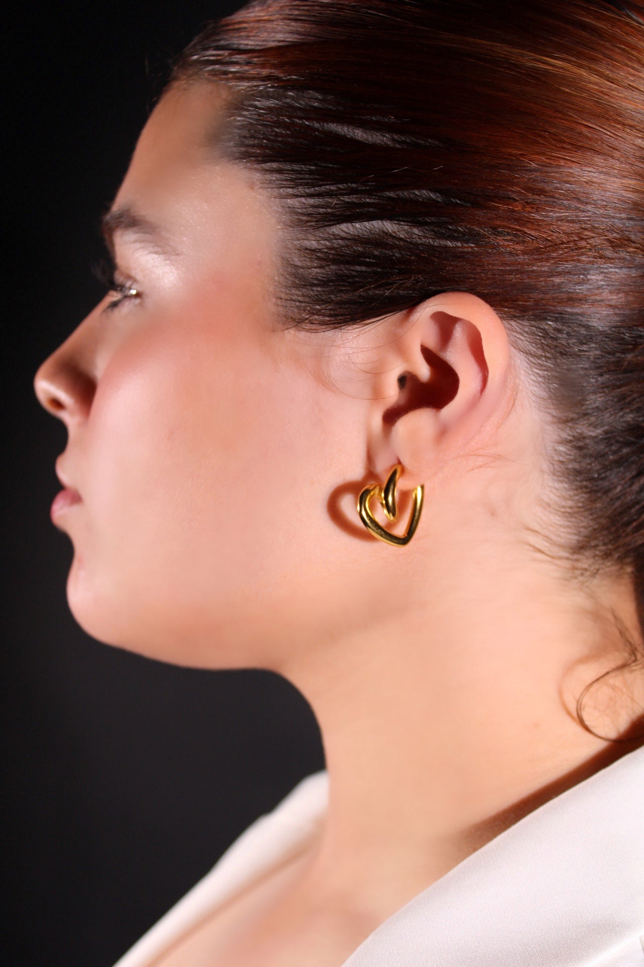 Aretes en forma de corazón